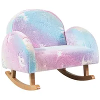 KOMFOTTEU Kindersessel, Kindersofa Kinderstuhl aus Veloursstoff bunt