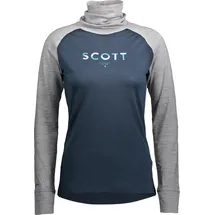 Scott Defined Merino Langarmshirt Grau/Blau S