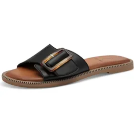 s.Oliver Pantolette Nieten Soft Foam Sohle Schnalle 5-27131-42, Größe:37 EU, Farbe:Schwarz - Schwarz 37