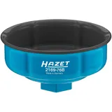 HAZET Ölfilter-Schlüssel 2169-76B Vierkant hohl 12,5 mm (1/2 Zoll) Rillenprofil