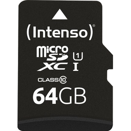 Intenso Performance R90 microSDXC 64GB Kit, UHS-I U1, Class 10 (3424490)
