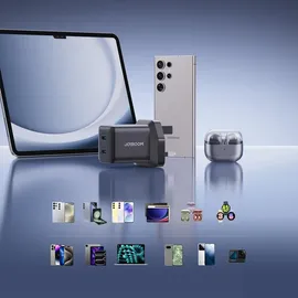 Joyroom JR-TCG17 45W 2 x USB-C Wandladegerät (UK-Stecker) – Schwarz