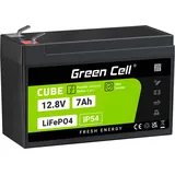 Green Cell CUBE LiFePO4 Spezial-Akku LiFePo-Block Flachstecker Li-Ion 12,8 V, 7 Ah