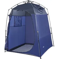 pro.tec Ayas Duschzelt Blau/Grau