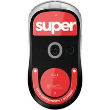 pulsar gaming gears Superglide2 Maus-Pads mit strukturierter Oberfläche mit Geschwindigkeitskontrolle, ultra-widerstandsfähiges Glas, glatte und langlebige Sohle für Logitech G Pro X Superlight2 (Rot)