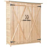 Costway Gerätehaus 50 x 162 x 140 cm Beige