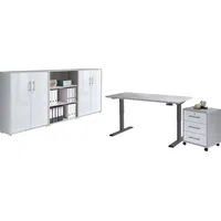 BMG Möbel Büromöbel-Set »Tabor«, (Set, 5 tlg.), mit elektrisch