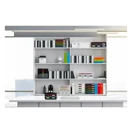 Exacompta 67718D Polystyrol Rot 7,4 x 7,4 x 9,3 cm 10 Stück