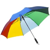 vidaXL Langregenschirm, Faltbarer Regenschirm Automatisch Mehrfarbig 124 cm
