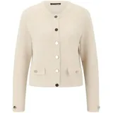 Betty Barclay Damen Casual-Strickjacke mit Knopfleiste 38, beige - 38