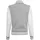 Build Your Brand Sweat College Jacke Grey / White XL