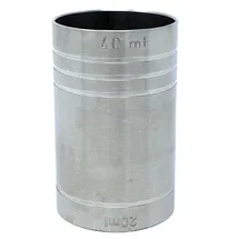 DanDiBo Ambiente Jigger 2cl 4cl Doppelmessbecher Messbecher Cocktail 20 ml 40 ml Edelstahl Barmaß Dosierer Alkohol Zertifikat Bar