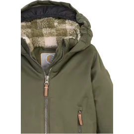 KILLTEC first instinct by killtec Unisex Baby Fiow 56 Mns Jckt Funktionsjacke/Outdoorjacke Mit Kapuze, Moos, 122-128 EU