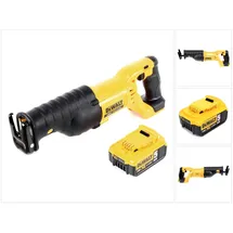 DeWalt DCS 380 18 V Akku Säbelsäge Reciprosäge + 1 x DCB 184 5,0 Ah Li-Ion Akku