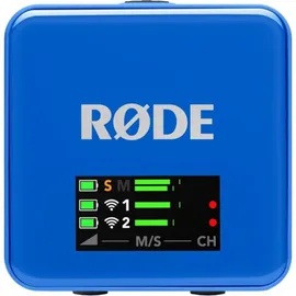 RØDE Microphones Wireless GO (Gen 3) Cobalt, Mikrofonsystem, 2-Kanal, drahtlos