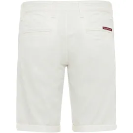 Cipo & Baxx "Shorts", Herren, Gr. 33, Normalgrößen, weiß, 97% Baumwolle, 3% Elasthan, unifarben, regular fit knielang, Hosen Stoffhose, im unifarbenen Look