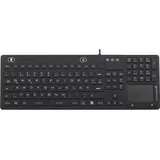 Renkforce IP 68 Industrie USB-Tastatur Schwarz Spritzwassergeschützt, Staubgeschützt,