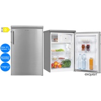 Exquisit Kühlschrank mit Gefrierfach 109L Nutzinhalt Silber freistehend