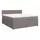 vidaXL Boxspringbett mit Matratze Taupe 180x200 cm Stoff