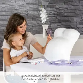 Reer Babybauch Gipsabdruck Set Gipsbinden und Acrylfarbe