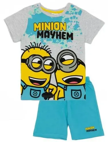 Minions Jungen-Mayhem-Kurzpyjama-Set