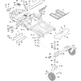 Original Stiga Vorderradachse – 118830275/0