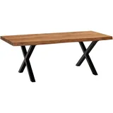 MID.YOU Couchtisch Massivholz braun 120,0 x 60,0 x 46,0 cm