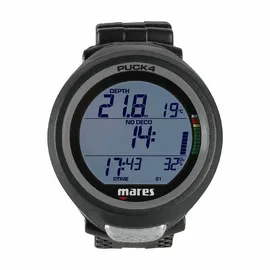Mares Puck 4 Tauchcomputer - Luft und Nitrox, Farbe:schwarz