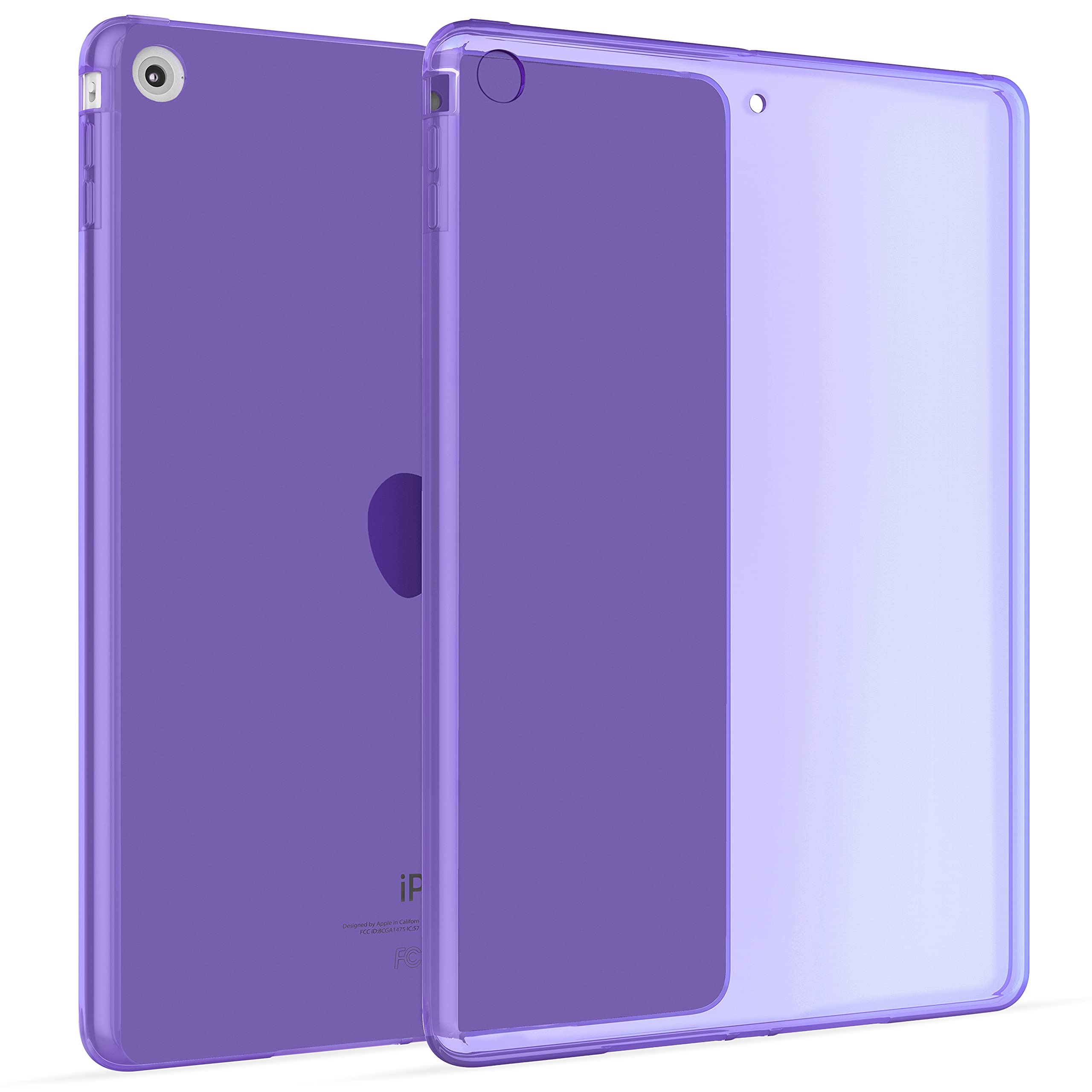 Okuli Hülle Kompatibel mit Apple iPad Mini 1, Mini 2, Mini 3 - Transparent Silikon Cover Case Schutzhülle in Lila