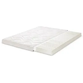 letti moderni Natura Latex Topper 160 x 200 cm Weiß