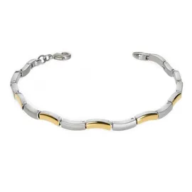 Boccia Titanium Damenarmband Titan Bicolor 0370-02 gold/silber
