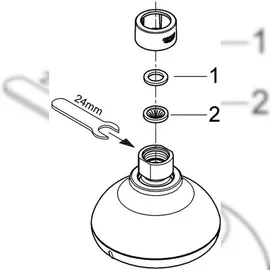 Grohe Tempesta 100 Kopfbrause 4 Strahlarten, 27606001