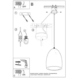 Sollux Bukano 1-flg. 40 W 30 cm rund Keramik transparent