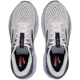 Brooks Ghost 16 White/Peacoat/Orange, 42 1⁄2 - 42 1⁄2