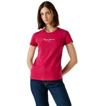 Pepe Jeans Women's New Virginia SS N T-Shirt, Pink (Penn Pink), XL, Rosa (Penn Pink), XL - XL