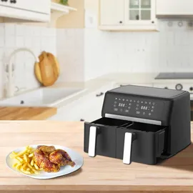 casativo Dual-Zone Heissluftfritteuse 2x 4,5 l schwarz