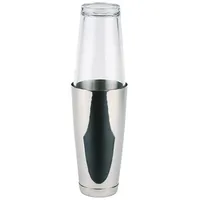 APS Boston Cocktailshaker Edelstahl 700 ml mit Glas 400