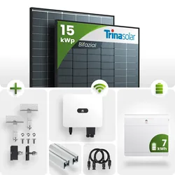 15 kWp PV-Anlage 36x Trina 430Wp Black Frame 7kW Speicher