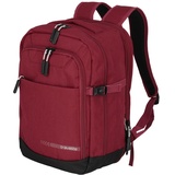 Travelite Kick Off Cabin Backpack, Praktischer Rucksack mit Aufsteckfunktion, 40 cm, erweiterbar 20 l - Rot