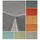 Laro Wachstuch-Tischdecke Leinenoptik 85 x 85 cm Grau
