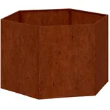 vidaXL Pflanzkübel Rostig 60 x 60 x 45 cm Cortenstahl
