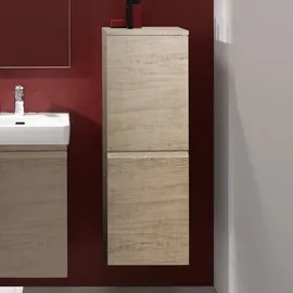 Laufen Halbhochschrank 33,5 x 105 x 33,5 cm Braun/Weiß