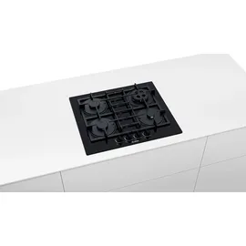 Bosch Herdset Bosch Backofen Schnellaufheizung + Gaskochfeld autark 60cm - Schwarz