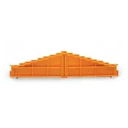 Wago 727-158 8-Etagen-Abschlussplatte, Aufdruck: h-g-f-e-d-c-b-a--a-b-c-d-e-f-g-h, 7, 62 mm dick, grau 727158 - 25 Stück