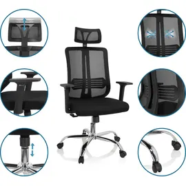 HJH Office ZH 200 Netzstoff Schwarz