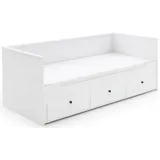 RELITA Stauraumbett KIRA 90 x 200 cm MDF weiß