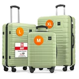 Travely Koffer-Set 3-tlg. grün