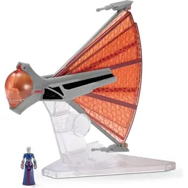 Bizak Star Wars Ginivex-klasse Sternenjäger und Figur 8 cm Gold/Schwarz