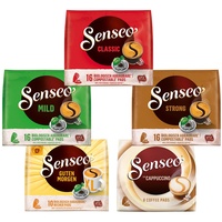 Senseo Pads, Probierbox Mit 5 Sorten, 66 Kaffeepads, 5Er Vielfaltspaket