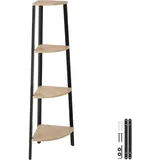 Tectake tectake® Eckregal, bridge 34x34x125cm